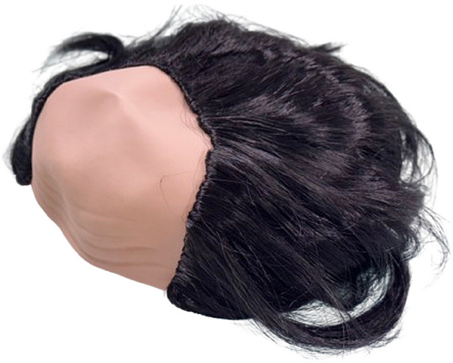 파티공구 마빡이 대머리 가발 일반, 블랙, 1개
