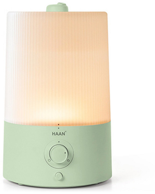한경희생활과학 초저소음 물멍 무드등 초음파 가습기, HAAN-HD700M, 제드 그린