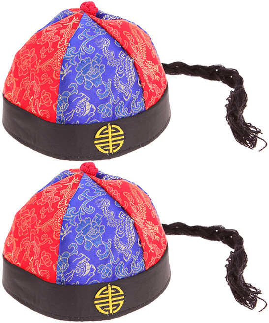 파티공구 모자 댕기 중, 혼합색상, 2개