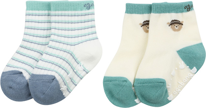 아가방 유아용 론베어 양말 01R176008 2종 세트