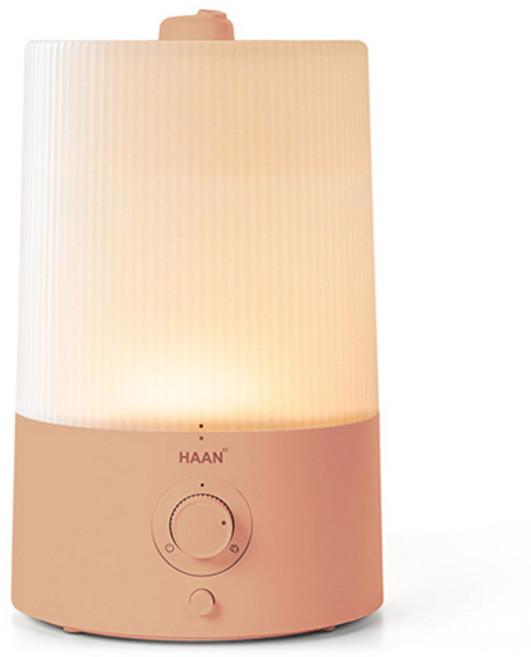한경희생활과학 초저소음 물멍 무드등 초음파 가습기, HAAN-HD700M, 코랄 핑크