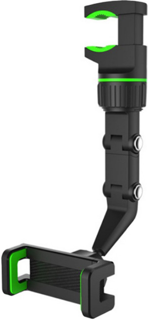 다연경 다기능 360도 회전 각도조절 휴대폰 거치대, 블랙 + 그린, 1개