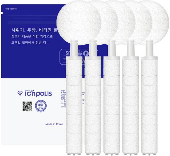이온폴리스 아토젯 바디 리필 필터 5p + 헤드 패브릭 5p 세트, 1개, 무향