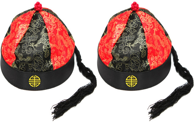 파티공구 모자 대, 블랙레드, 2개