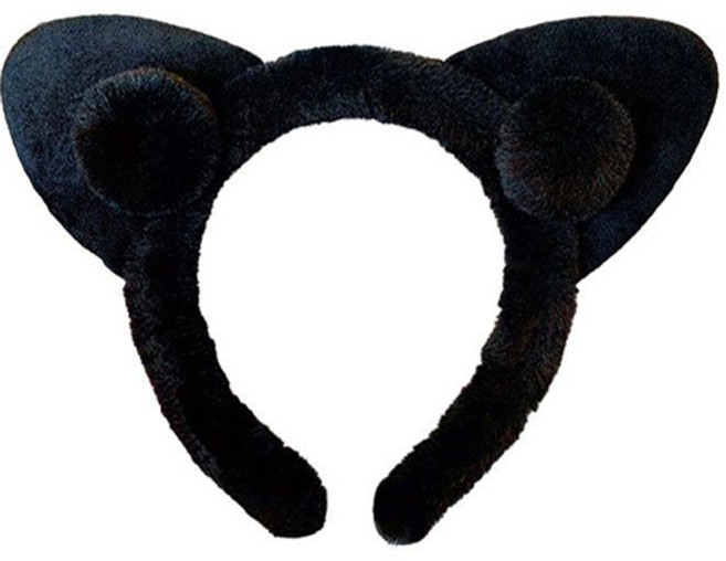 미미파티 고양이 파티 코스프레 머리띠, 캣방울 블랙, 1개