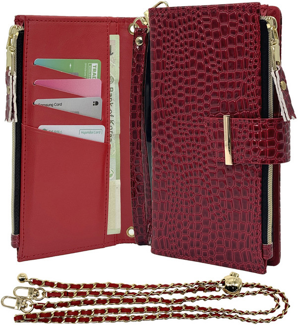 하이온 가더 크로커 다이어리 지갑 휴대폰 케이스