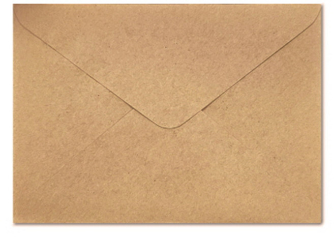 앨리스 크라프트 엽서봉투 115 x 165 mm, 브라운, 100개