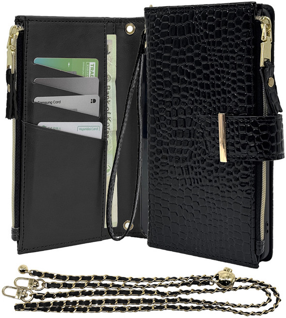 하이온 가더 크로커 다이어리 지갑 휴대폰 케이스