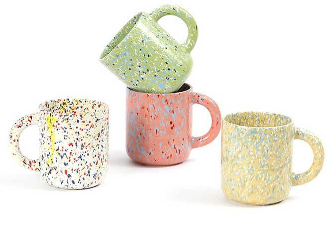 폴마르켄 스텔라 머그 4종 세트 390ml, E세트(후르츠화이트, 가든그린, 코랄핑크, 머스타드 옐로우), 1세트