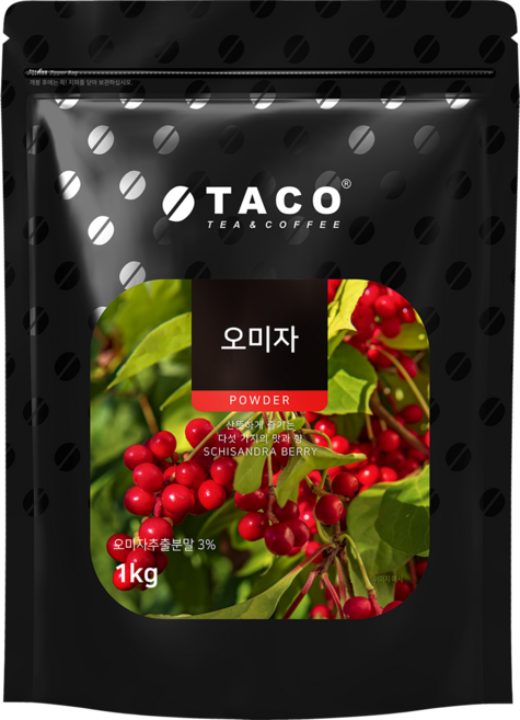 타코 오미자 파우더, 1kg, 1개, 1개입