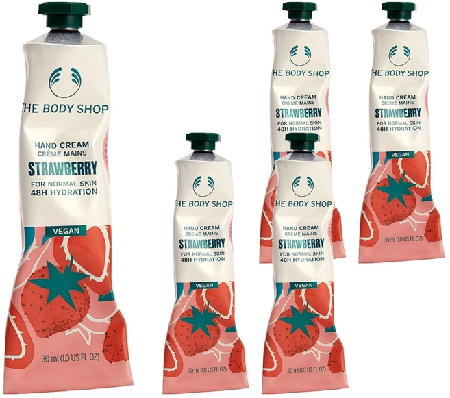 더바디샵 핸드 크림 스트로베리, 30ml, 5개 - 쿠팡
