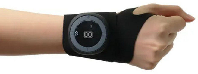 오아 히트스팟S 미니 손목 무선 EMS 온열 마사지기 OMSG-025, OMSG-025BK, BLACK