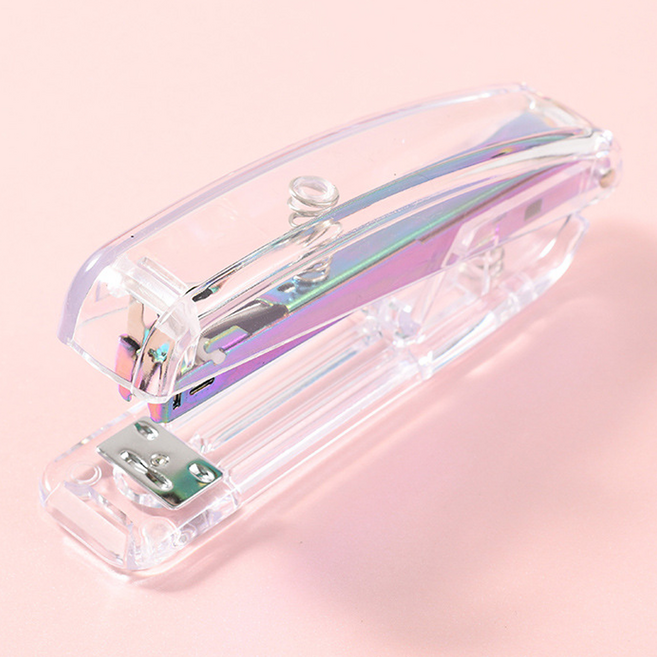 일상속반짝 스테이플러, 투명 블루, 1개