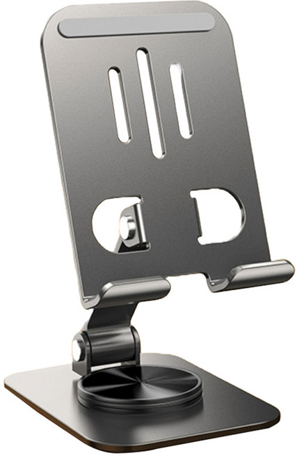 해피위더스 접이식 탁상용 회전 핸드폰 거치대, 그레이, 1개