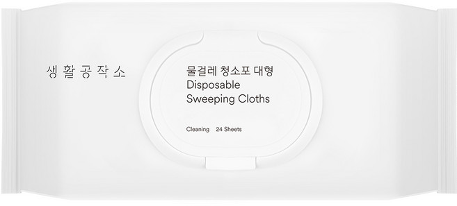 생활공작소 물걸레 청소포 24매, 1개