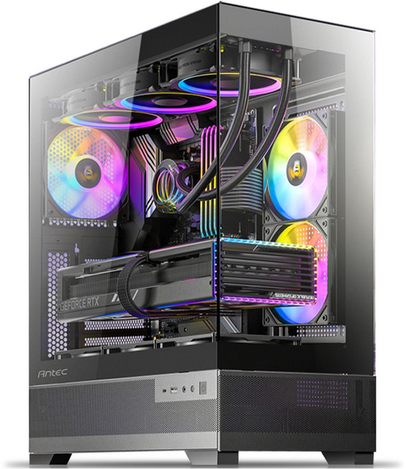 영재컴퓨터 2024 게임용 조립PC 라이젠7 라이젠 9000 시리즈 지포스 RTX 4080 SUPER, 블랙, 32GB, 500GB, Free DOS, GY206