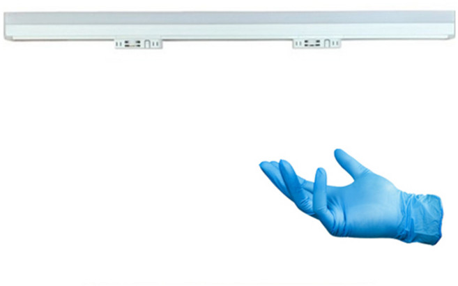 심플 LED 티타이 20W 플리커프리 삼성칩 밝기조절 몸체 3색변환스위치 레일등 900mm + 니트럴장갑 세트, 화이트