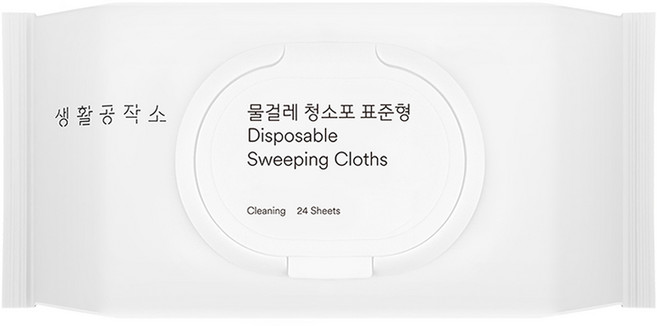 생활공작소 물걸레 청소포 24매, 1개