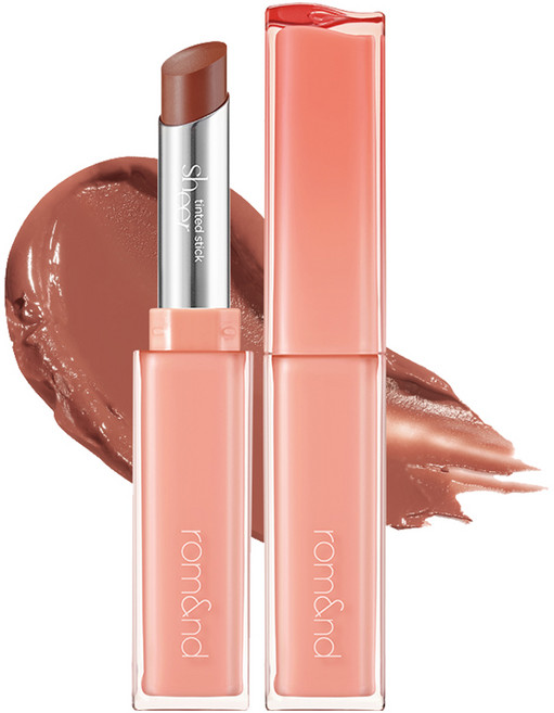 롬앤 쉬어 틴티드 립스틱, 04 카멜 너츠, 2g, 1개