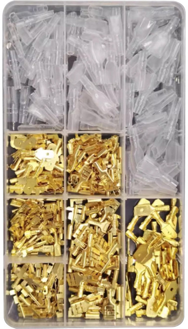 오토크루 PG 황동 납작단자 압착단자 커넥터 터미널 3종 세트 AC-TL12, 1세트