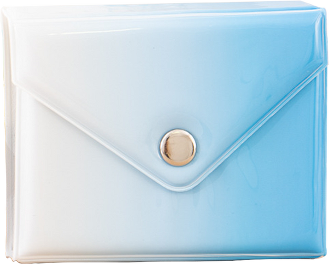 미소로운 그라데이션 포토카드앨범 10.5 x 2 x 8 cm, 블루 그라데이션, 14매