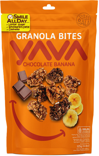 야바 그래놀라 바이트 초콜릿 바나나, 125g, 1개