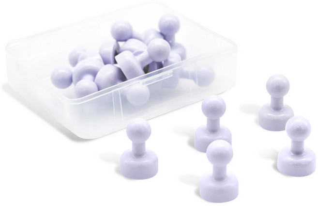 파스텔 체스형 자석 홀더 소, 바이올렛, 10개