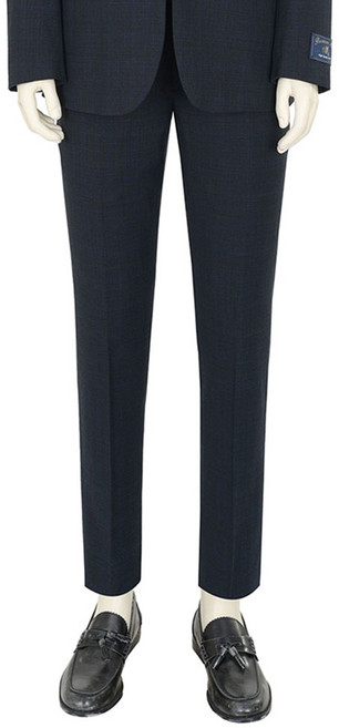 바쏘옴므 남성용 울 블렌디드 레귤러핏 정장 팬츠 WSX1PV17A