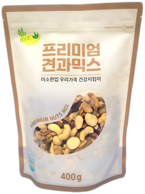 Misohannip 頂級綜合堅果, 1個, 400g