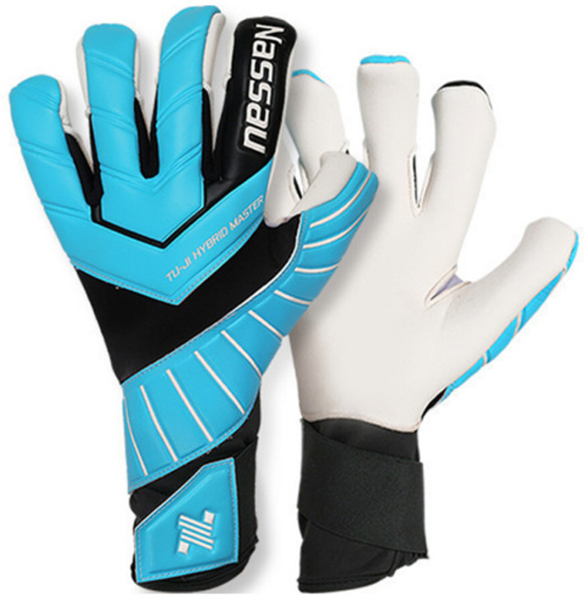 낫소 GK 투지 하이브리드 마스터 골키퍼 장갑 양손 세트, 블루, 1개