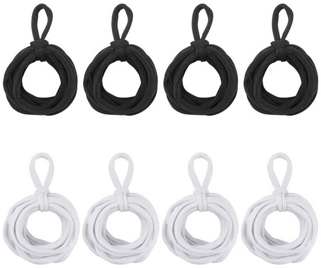 마다꾸미 양말목 만들기 공예 재료 2종 x 96p 세트, 블랙, 화이트, 1세트