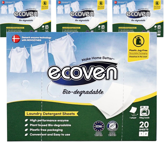 에코벤 시트세제, 4개, 20개입