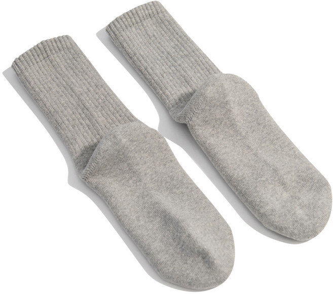 리투 웜 기모 데일리 크루삭스, 그레이, 1세트