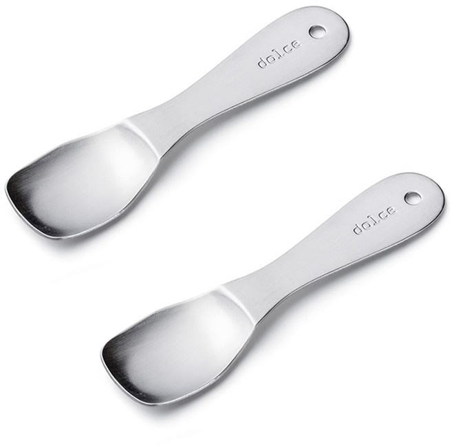 마켓욜 304 YOL 아이스크림 스푼, 실버, 2개