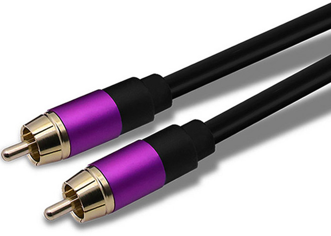 케이블메이트 RCA 1선 고급형 OFC 메탈 케이블 1m