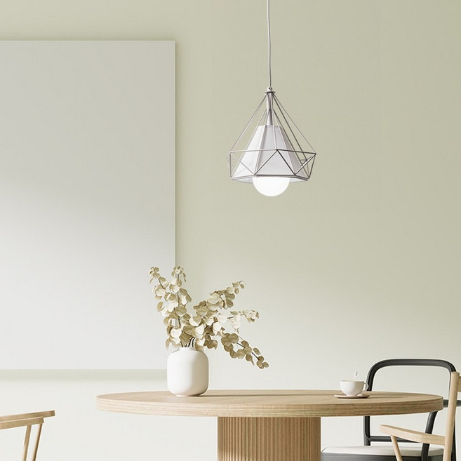 에리카 다이아 1등용 식탁등 펜던트조명, 화이트