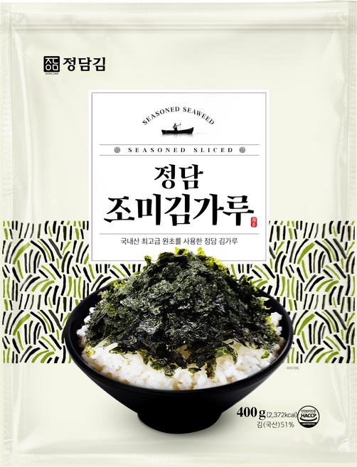 jeongdam 調味海苔粉, 400g, 1個