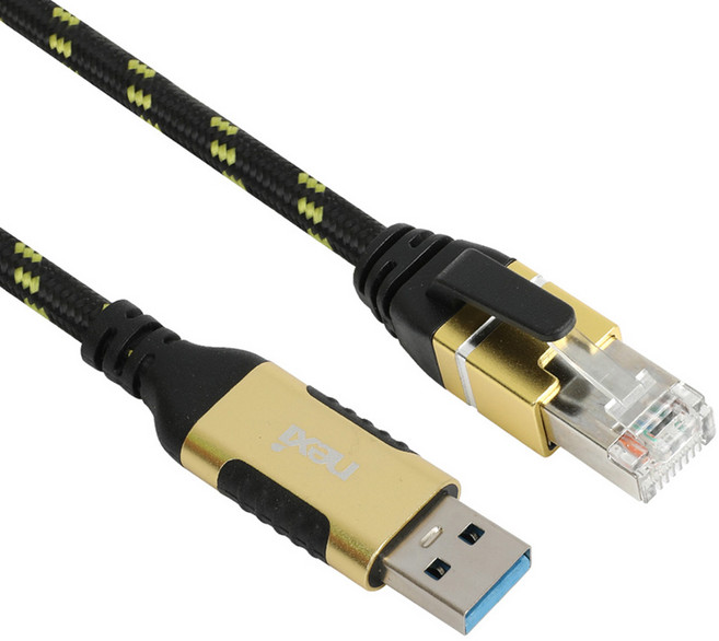 넥시 USB3.0 A to RJ45 기가비트 이더넷 케이블 NX1388, 1개, 2m