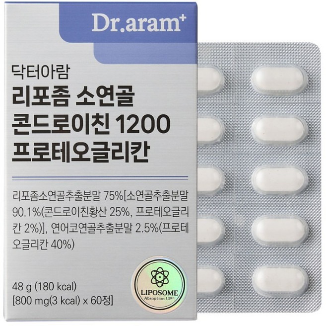 닥터아람 리포좀 소연골 콘드로이친 1200 프로테오글리칸 48g, 1개, 60정