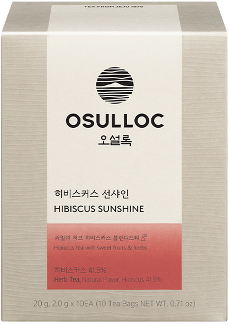 오설록 히비스커스 선샤인 피라미드 티백, 2g, 10개입, 1개