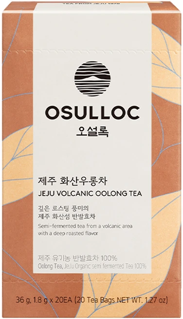 오설록 제주 화산 우롱차 티백, 1.8g, 20개입, 1개 - 쿠팡