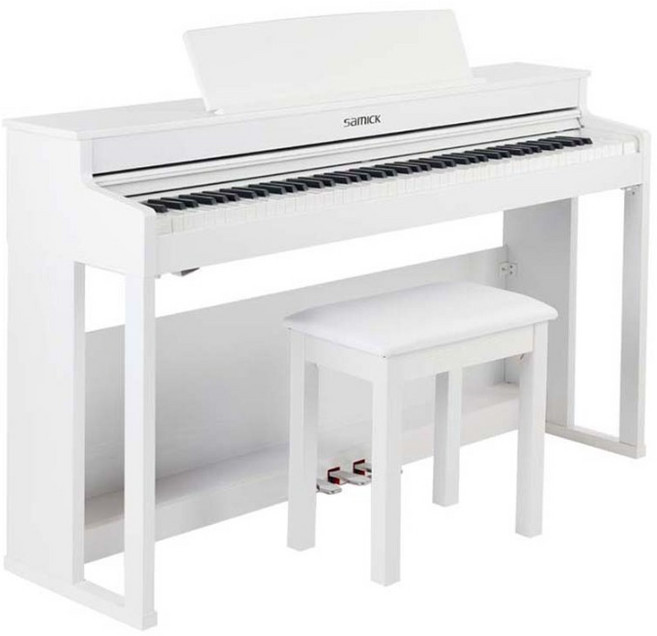 삼익악기 퍼스트원 플러스 뉴 디지털 피아노 방문설치, 화이트, 1개