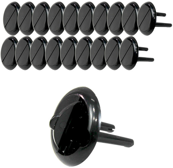 원스탑 멀티탭 콘센트 안전커버, 20개, 블랙