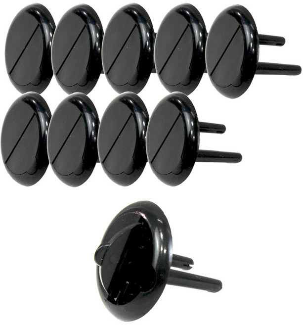 원스탑 멀티탭 콘센트 안전커버, 10개, 블랙