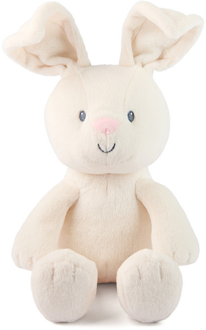 GUND Magic Castle 可動耳朵兔子玩偶, 白色, 30cm, 1個