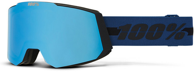 100퍼센트 스노우 고글 스노우크래프트 XL + 보너스 렌즈 세트, Dusty Blue(고글), Pink Turquoise(보너스 렌즈), 1세트