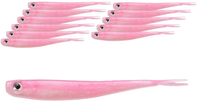 버클리 파워베이트 미드미노우 듀얼 송어웜 6cm 12p, 핑크 화이트, 12g, 1개