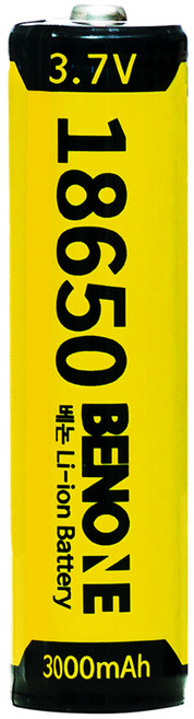BENONE 18650 보호회로 리튬이온 배터리 충전식 건전지 3000mAh, 1개입, 1개