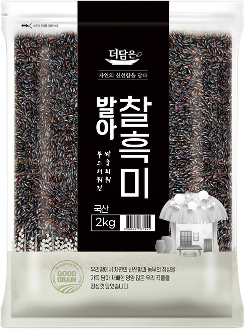 더담은 발아찰흑미, 2kg, 1개