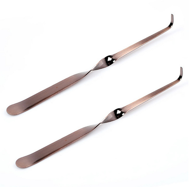 라벤티아 캔들 심지 홀더 윅트리머, 다크로즈골드, 2개